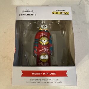 HALLMARK MERRY MINIONS CHRISTMAS TREE ORNAMENT‎ ~ NIB!